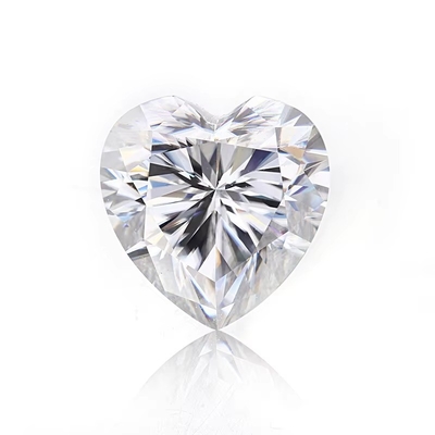 Muebles de joyería de Moissanite Diamante en forma de corazón para anillos