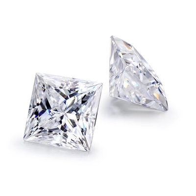 Princess Cut Loose GRA Moissanite Diamante D VVS1 Forma cuadrada Moissanite