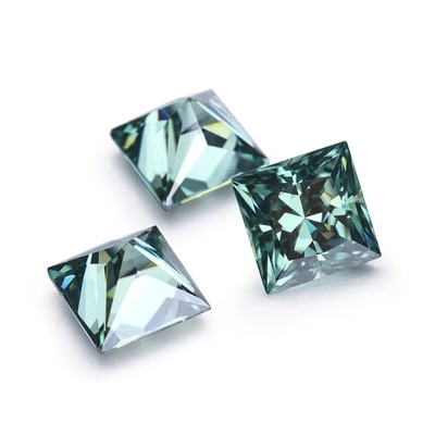 Corte de la princesa 5.5x5.5mm Moissanite de 1 quilate VVS Colores Cuadrado Diamante Brillante Suelto