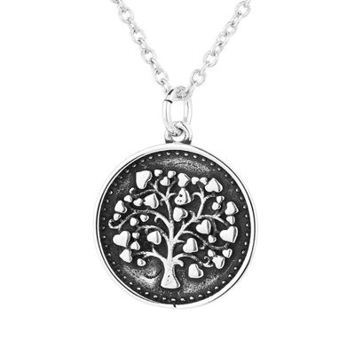 árbol del 14.4in 10g Chroker Sterling Silver Necklace X18 del colgante de la vida