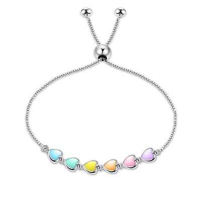 pulsera de plata del resbalador de la bola de 0.14oz los 8.3in Sterling Silver Slider Bracelets 5A CZ