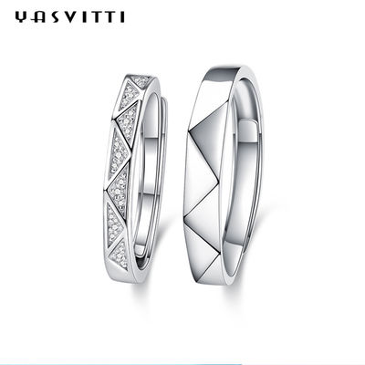 0.074oz los 0.8ft 925 Sterling Silver Rings 5A Sterling Silver Engagement Ring