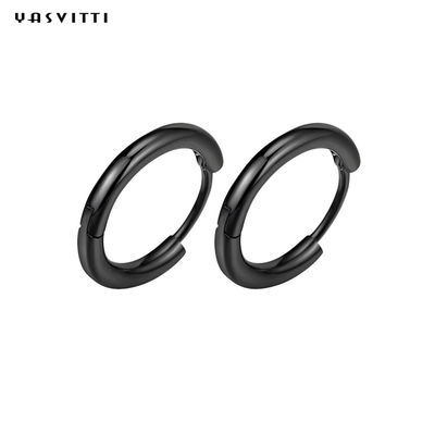 pendientes de acero inoxidables para hombre del aro de 0.07oz los 0.12cm Sterling Silver Jewelry Earrings 316L