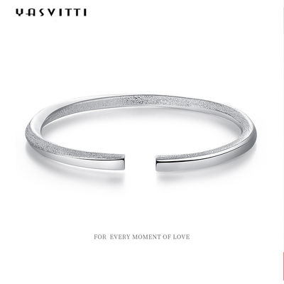 los 0.06m 4.5g juntan el ODM de Sterling Silver Bangle Bracelets de la pulsera del puño