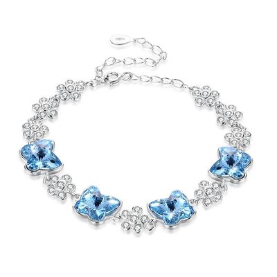 ODM el 1.4x1.6cm Sterling Silver Slider Bracelets 3,5&quot; pulseras de la circona cúbica