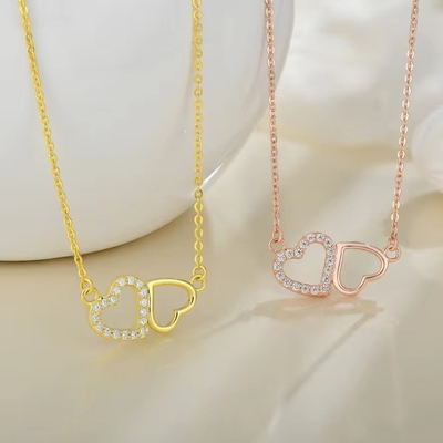 YASVITTI Regalo de San Valentín Collar de lujo 925 de plata esterlina Moda clásica Mujeres Collar de corazón Joyería
