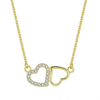 YASVITTI Regalo de San Valentín Collar de lujo 925 de plata esterlina Moda clásica Mujeres Collar de corazón Joyería