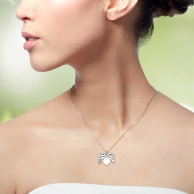 YASVITTI 925 Plata Esterlina Mamá te amo para siempre Condecorativo de corazón collar de collar para mujeres