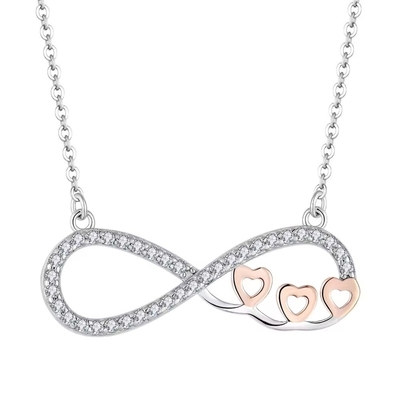 YASVITTI mayorista personalizado de alta gama collar de plata rosa de oro recubierto de corazón collar de cadena para joyas
