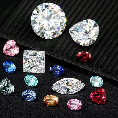 Las gemas sintéticas personalizadas brillantes de 7 quilates
