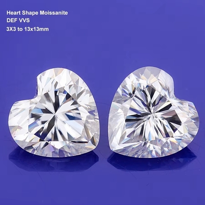 Muebles de joyería de Moissanite Diamante en forma de corazón para anillos