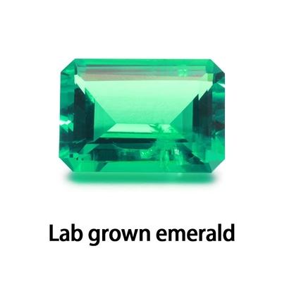 Esmeralda cortada EF Blanco VVS piedra preciosa sintética Moissanita suelta Diamante para anillos