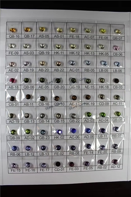 8*12mm Moissanita de color óvalado sangre cristal rojo vidrio Moissanita para anillos de compromiso