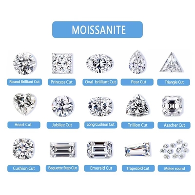 DEF incoloro Color Moissanita Joyería Piedra Cortada Suelta Para Tenis Brazaletes Anillos