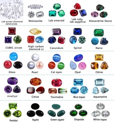 DEF incoloro Color Moissanita Joyería Piedra Cortada Suelta Para Tenis Brazaletes Anillos