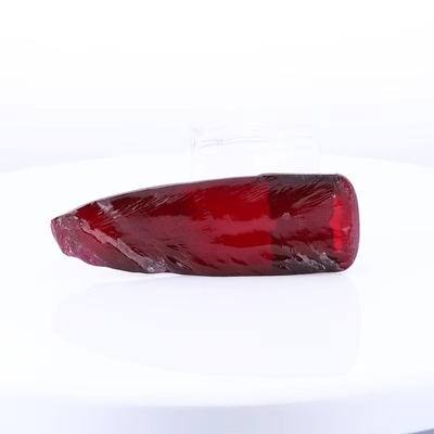 8# Rubí rojo Corindón sintético en bruto para anillo y colgante de moissanita antigua personalizados
