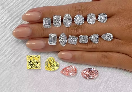 Gran tamaño 5ct Corte oval CVD E F VS1 VS2 IGI Diamante suelto de laboratorio