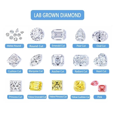 3 quilates de tamaño pequeño Esmeralda de corte Vvs de laboratorio cultivado Diamante Melee Moissanite para joyería