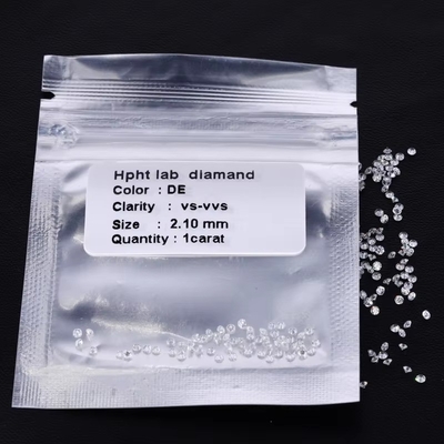 Corte de la princesa 1.4 * 1.4 * 4 * 4 mm Melee HPHT DEF VS Cuadrado Laboratorio Creado Diamantes Moissanite