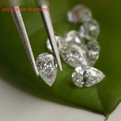Diamante de laboratorio para joyería colgante pulsera arete, corte de pera, piedras sueltas de moissanita