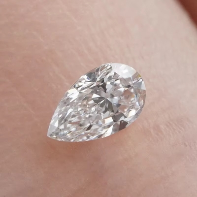 Diamante de laboratorio para joyería colgante pulsera arete, corte de pera, piedras sueltas de moissanita