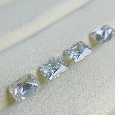 VVS 1ct Hielo triturado Radiante cortado suelto Moissanita Diamante Azul Melee Moissanita