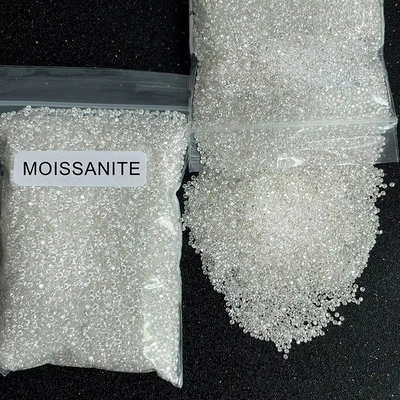 Joyería Blanco VVS Melee Moissanite Diamante, personalizado Melee Rocas de Moissanite sueltas