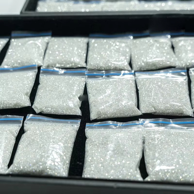 Moissanite de pelea redonda de tamaño pequeño 1.0 CT por paquete con efectos ópticos de juego de colores
