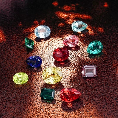 Corte ovalado brillante 6 * 8mm certificado de laboratorio cultivado de color suelto Moissanite para joyería de mujer