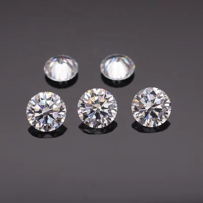3A/5A Zirconia cúbica piedras sueltas de corte brillante forma redonda color blanco 6mm 8mm piedra preciosa