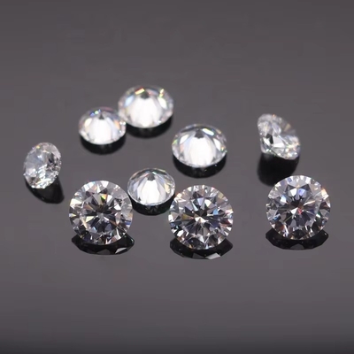 3A/5A Zirconia cúbica piedras sueltas de corte brillante forma redonda color blanco 6mm 8mm piedra preciosa