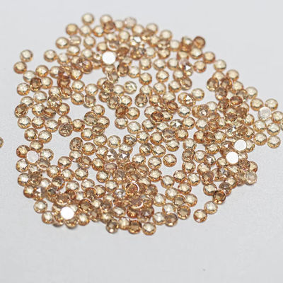 Rosa cortada cúbica zirconia moissanita redonda brillante cortada piedras preciosas tratamientos térmicos aplicados