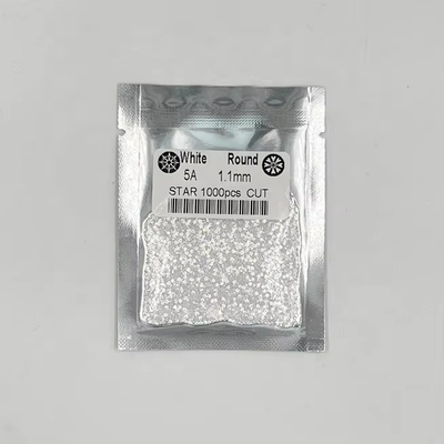 5A Calidad 1000pcs/Bolsa 1mm - 3.0mm Piedra Gemas Blanco Cúbica Zirconia Para Joyería