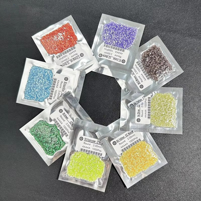 Anillos de compromiso ovalados Moissanita Zirconia Colores de piedras preciosas sueltas Redonda Circonia cúbica sintética