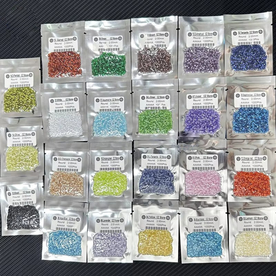 Anillos de compromiso ovalados Moissanita Zirconia Colores de piedras preciosas sueltas Redonda Circonia cúbica sintética