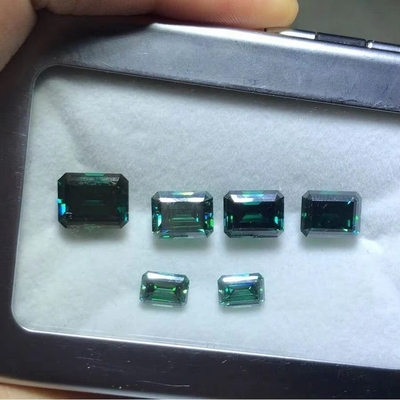GRA Rosa Mosanita Gem Radiante Cortado VVS Suelto Esmeralda Moissanita Diamante corte de princesa moissanita anillo rosa moissanita