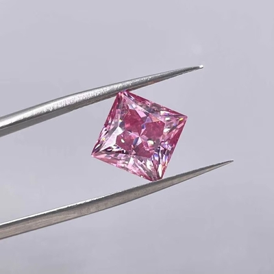 Princess Cut Vivido Amarillo Mosanita VVS Suelto Esmeralda Moissanita Diamante anillos de moissanita rosa anillo de promesa de moissanita