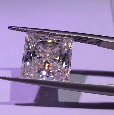 Princess Cut Vivido Amarillo Mosanita VVS Suelto Esmeralda Moissanita Diamante anillos de moissanita rosa anillo de promesa de moissanita
