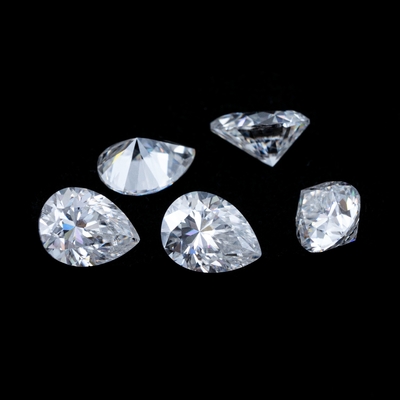 Princesa Verde Amarillo Rosa Moissanita Piedra VVS Cojín suelto Mosanita Diamante oro rosa moissanita anillos de compromiso