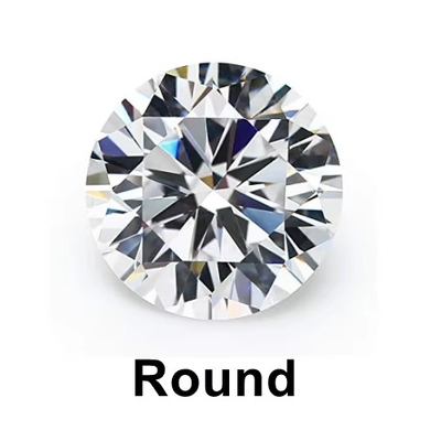 Anillo oval de moissanita Joya sintética redonda de corte brillante Charles VVS Mossanita suelta Anillos de moissanita de diamante de 1 quilate