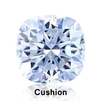 Los pendientes de los perros Moissanite Diamante Corazón Princesa Ascher Colchón redondo Brillante Corte Charles VVS Piedra preciosa suelta
