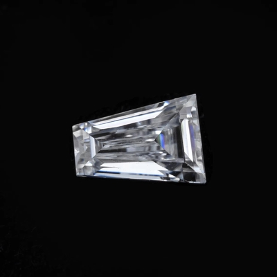 Anillo de solitario de moissanite al por mayor Mossanite Gem Baguette cónica Corte Charles VVS suelta Moissanite diamante