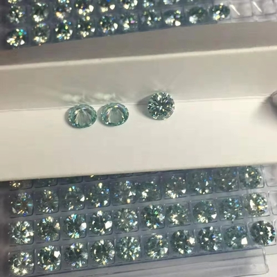 Laboratorio al por mayor creado blanco amarillo rojo rosa negro azul diamante redondo brillante corte suelto moissanite para joyería