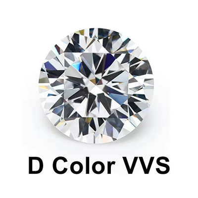 Piedra preciosa de forma ovalada 2-10ct Blanco redondo cortado suelto Moissanite para anillos de compromiso