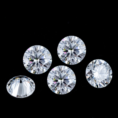 Piedra preciosa de forma ovalada 2-10ct Blanco redondo cortado suelto Moissanite para anillos de compromiso