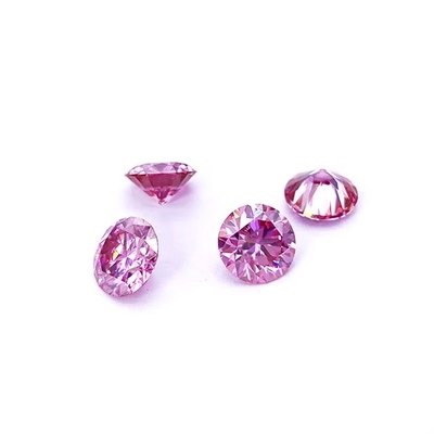 Certificado GRA Color rosa de 3 mm a 12 mm Diamante de moissanita VVS1 redondo de corte brillante de piedras de moissanita sueltas