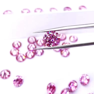 Certificado GRA Color rosa de 3 mm a 12 mm Diamante de moissanita VVS1 redondo de corte brillante de piedras de moissanita sueltas