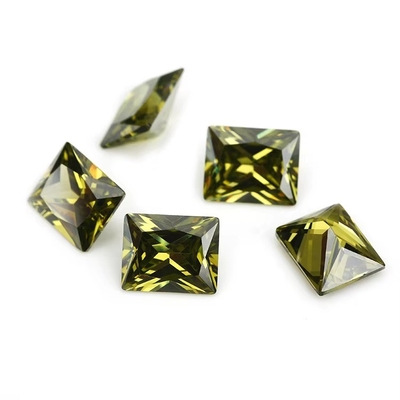 Fábrica mayorista de piedras preciosas color Moissanite Rectángulo 3A 5A Gratuito Cubico Zirconia piedras 4ct Para anillo de Moissanite