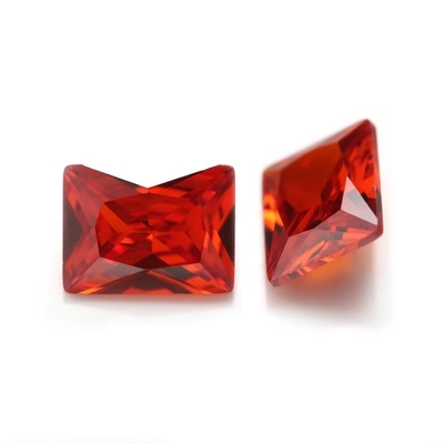 Fábrica mayorista de piedras preciosas color Moissanite Rectángulo 3A 5A Gratuito Cubico Zirconia piedras 4ct Para anillo de Moissanite