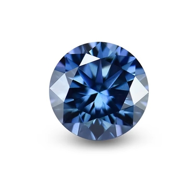 Grosero GRA Moissanite gris rosa amarillo champán azul verde redondo moissanite de corte suelto diamante para la fabricación de joyas